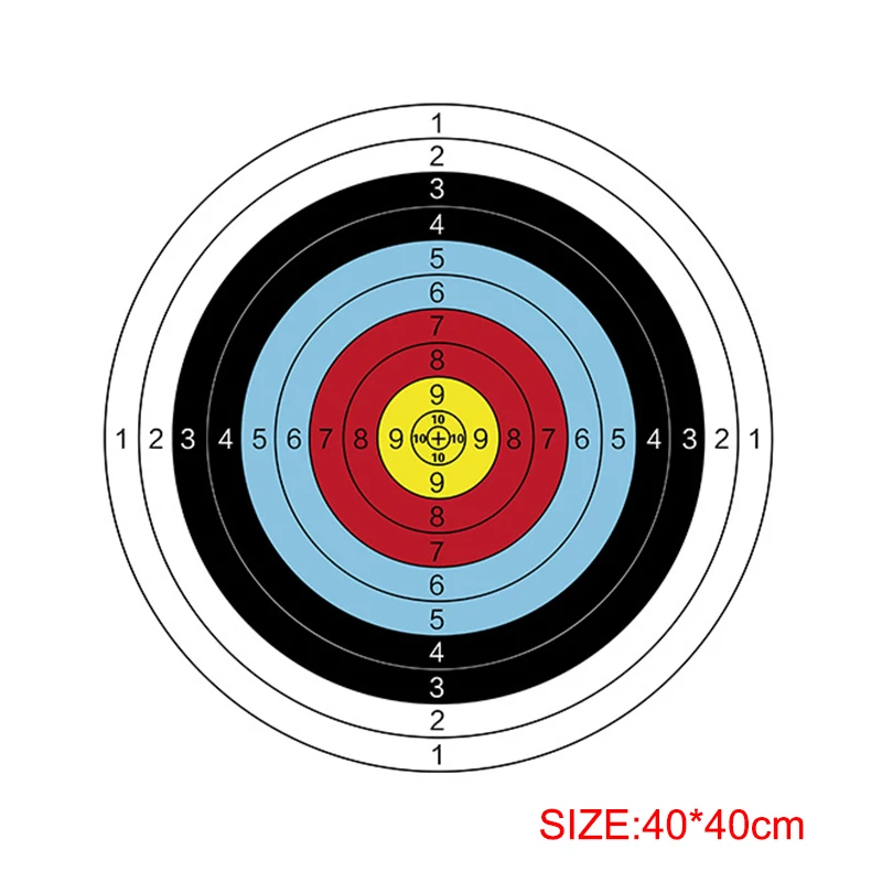 Archery Target Face - 1A 10개입 전문 양궁 표적지 종이