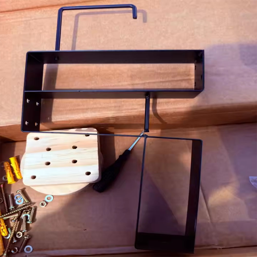 Sports Equipment Storage Rack - 나무 오토바이 헬멧 홀더 벽걸이형 후크