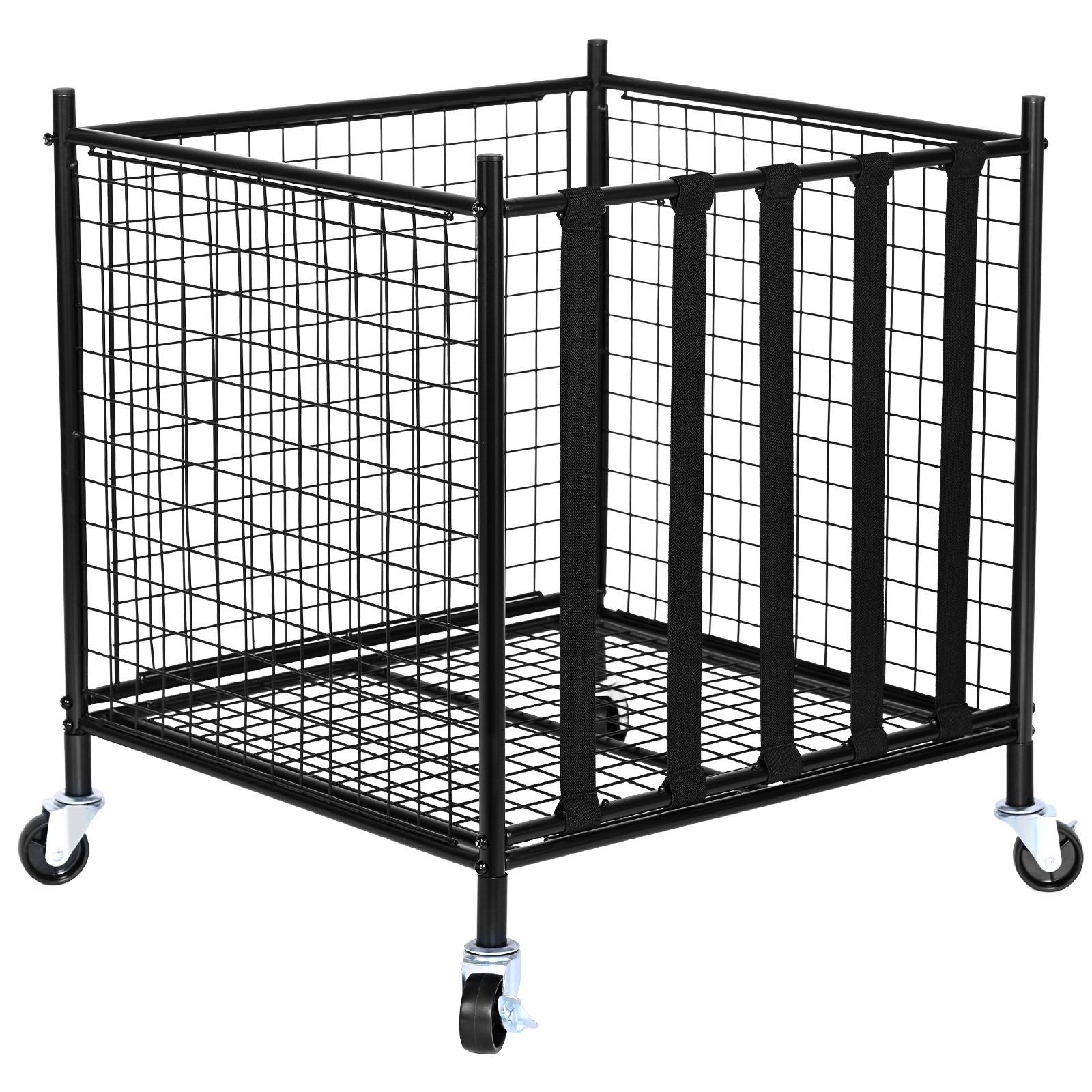 롤링 스포츠 공 보관 카트, 탄성 스트랩이 있는 잠금식 - Sports Equipment Storage Rack 리뷰 및 가격