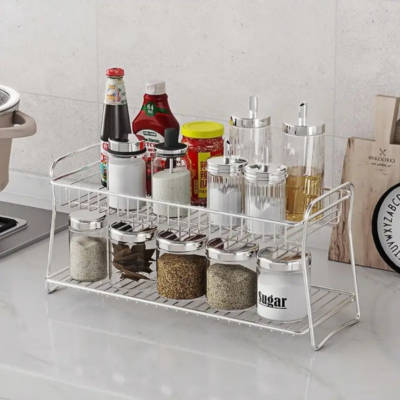 2단 카운터탑 수납 선반 - 주방, 욕실, 사무실, 화 - Sports Equipment Storage Rack 리뷰 및 가격