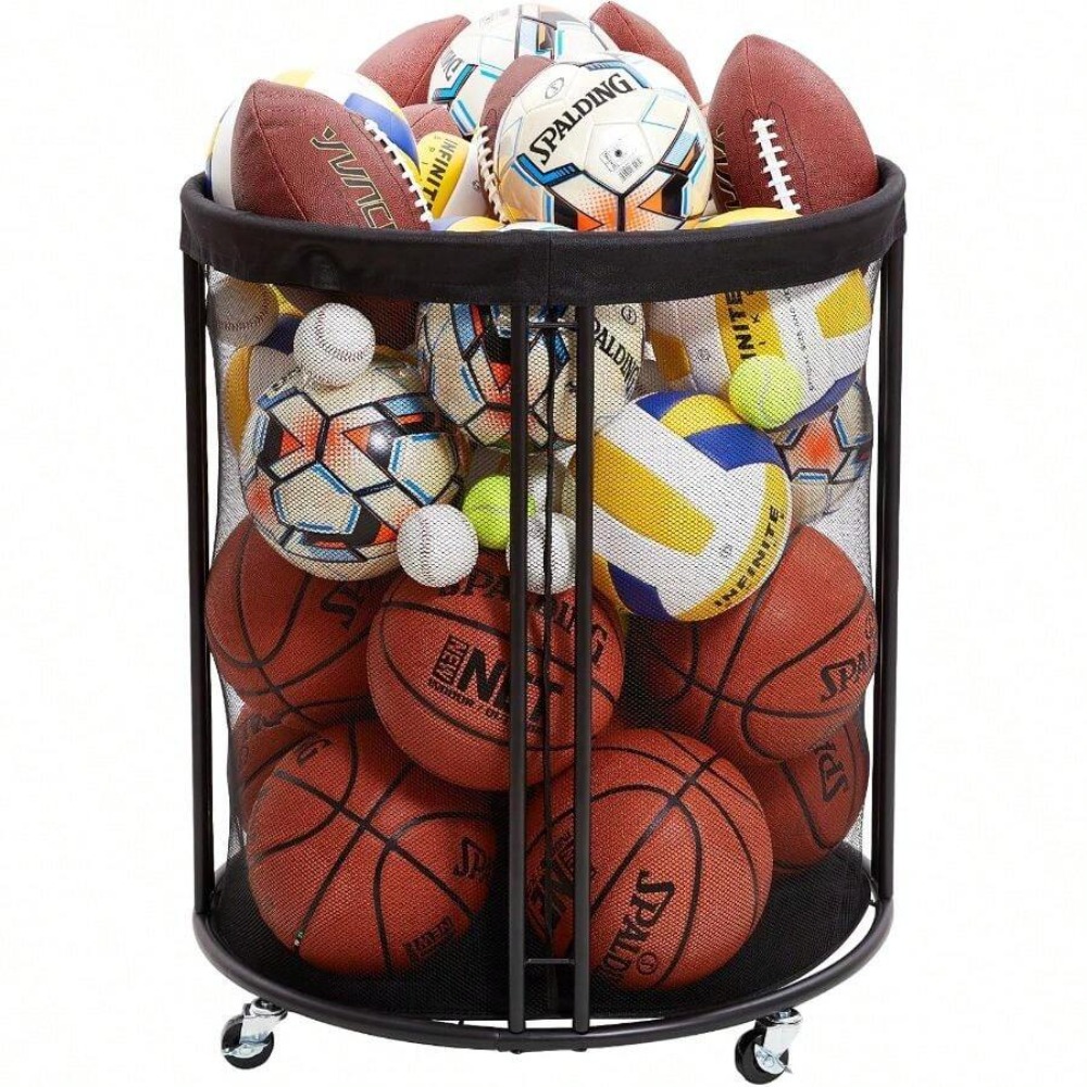 헤비 듀티 볼 보관함 카트 (축구, 농구, 배구, 풋볼 - Sports Equipment Storage Rack 리뷰 및 가격