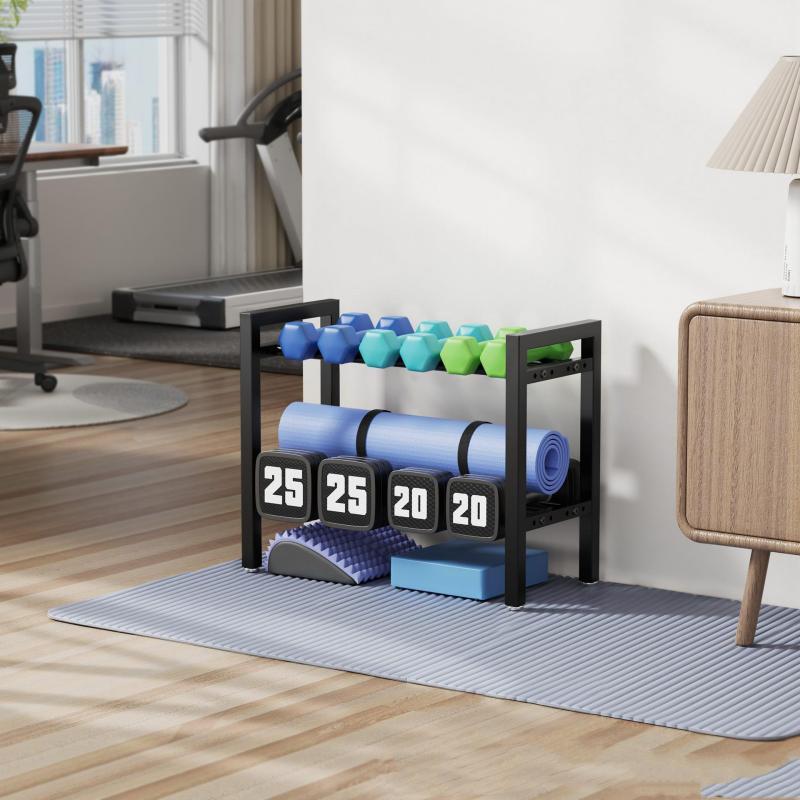 조절 가능한 금속 덤벨 랙, 홈짐용 덤벨 및 케틀벨 보 - Sports Equipment Storage Rack 리뷰 및 가격