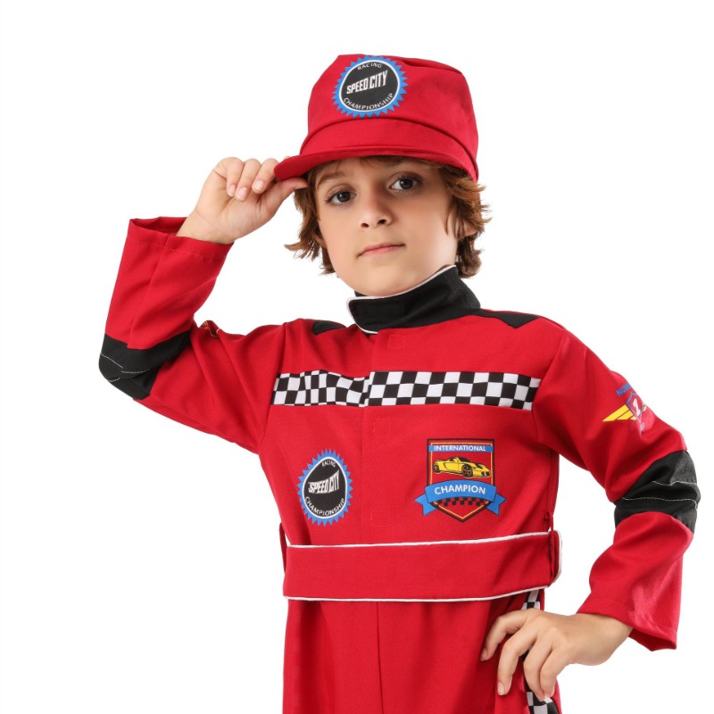 소년 레드 레이서 코스프레 의상 할로윈 역할 놀이 레이 - Sports Equipment For Boys 리뷰 및 가격