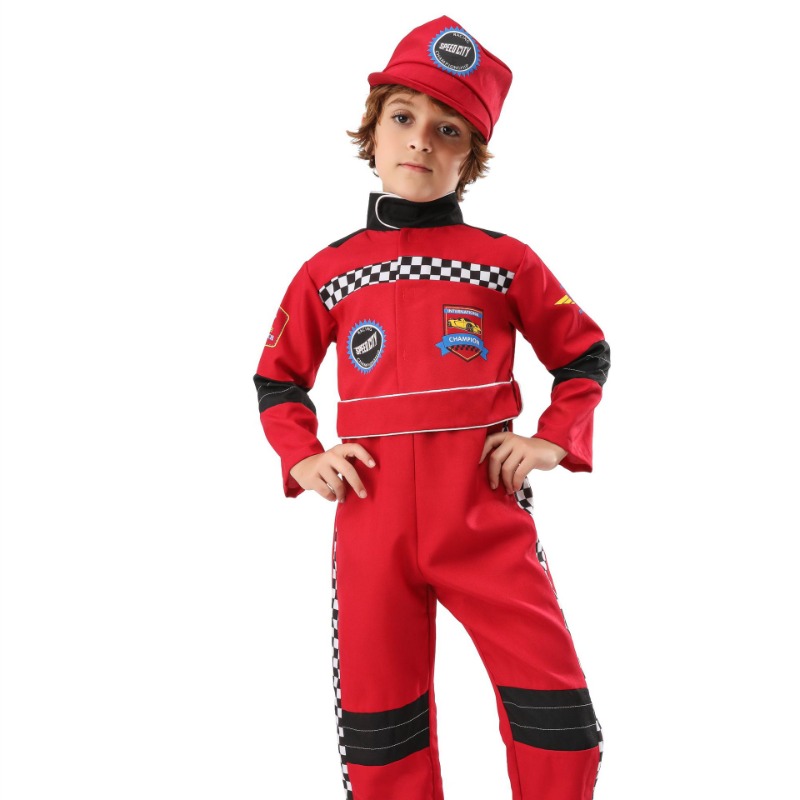 소년 레드 레이서 코스프레 의상 할로윈 역할 놀이 레이 - Sports Equipment For Boys 리뷰 및 가격