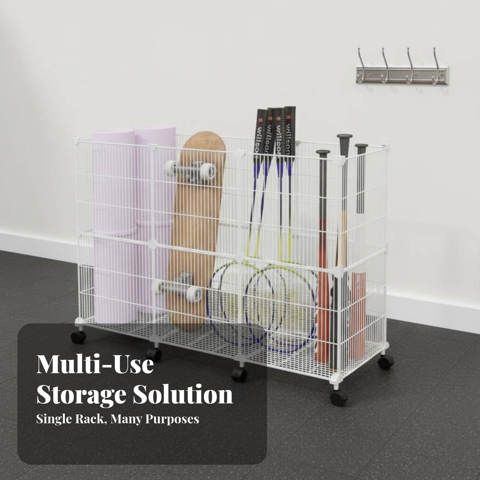 스포츠 장비 보관 카트, 견고한 스포츠 용품 정리대,  - Sports Equipment Storage Rack 리뷰 및 가격